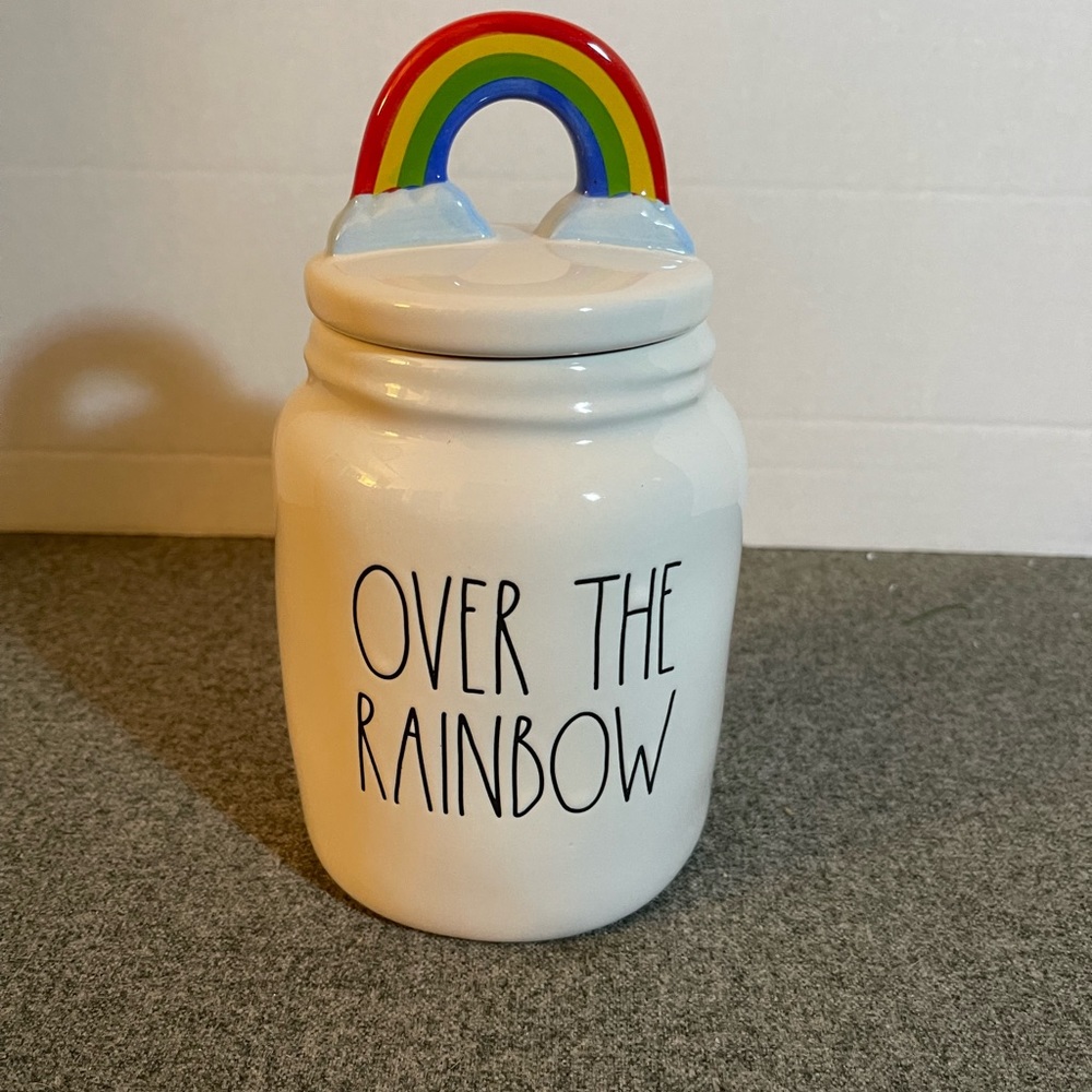 Rae Dunn Over the Rainbow Canister